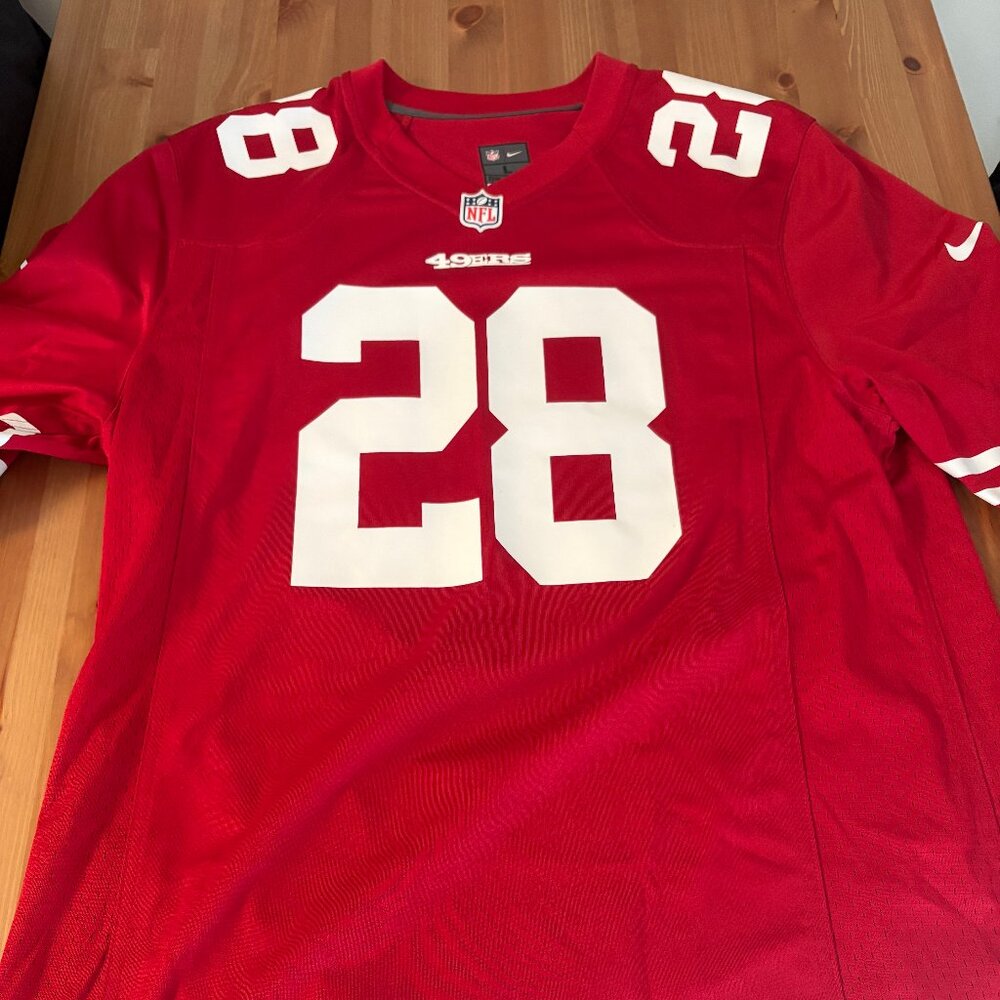 49ers Home Jersey Size Large